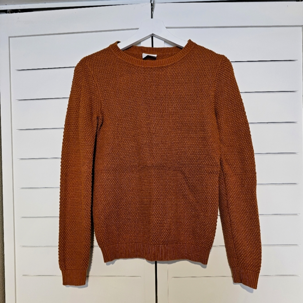 VILA Burnt Orange Knitted Sweater Size XS